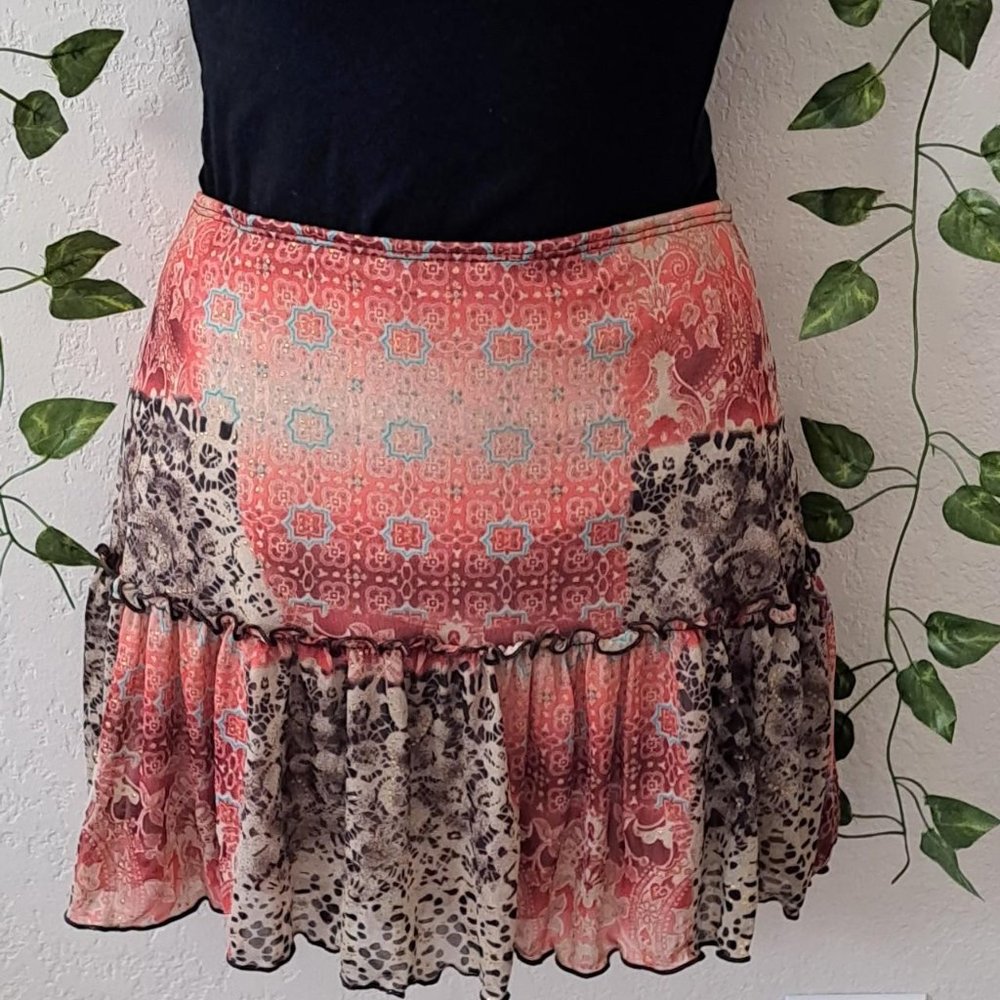 Cottagecore / Bohemian Summer Floral Skirt - Large